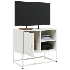 Mobile TV Verde Oliva 100,5x39x60,5 cm in Acciaio 846546