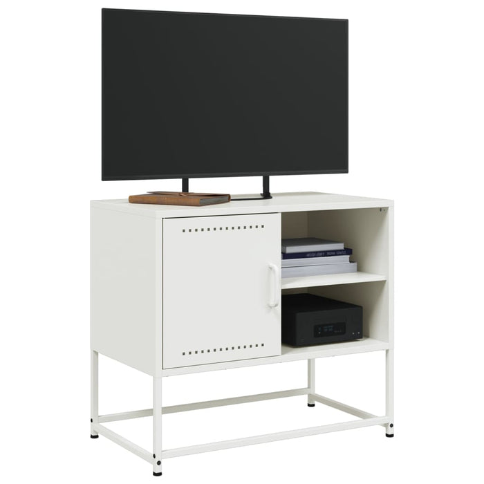 Mobile TV Verde Oliva 100,5x39x60,5 cm in Acciaio 846546