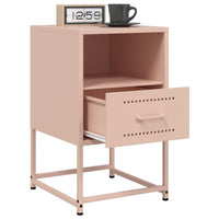 Comodini 2 pz Rosa 36x39x60,5 cm in Acciaio 846557