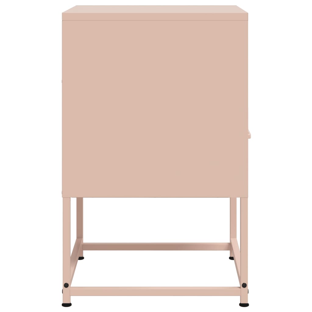 Comodini 2 pz Rosa 36x39x60,5 cm in Acciaio 846557