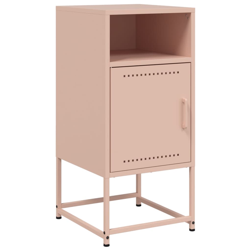 Comodini 2 pz Rosa 36x39x78 cm in Acciaio 846569