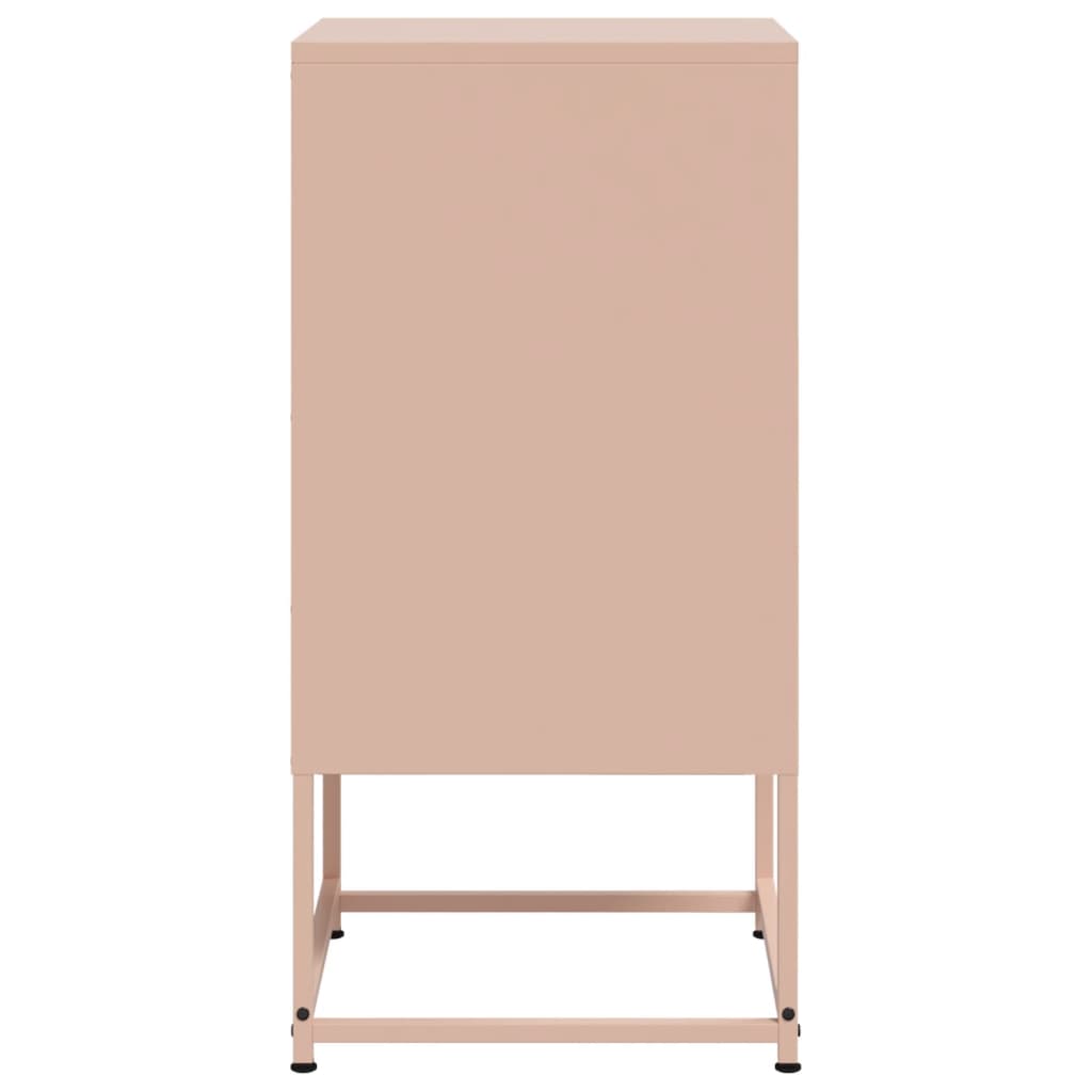 Comodini 2 pz Rosa 36x39x78 cm in Acciaio 846569