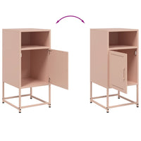 Comodini 2 pz Rosa 36x39x78 cm in Acciaio 846569