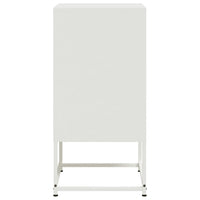 Comodino Bianco 36x39x78 cm in Acciaio 846576