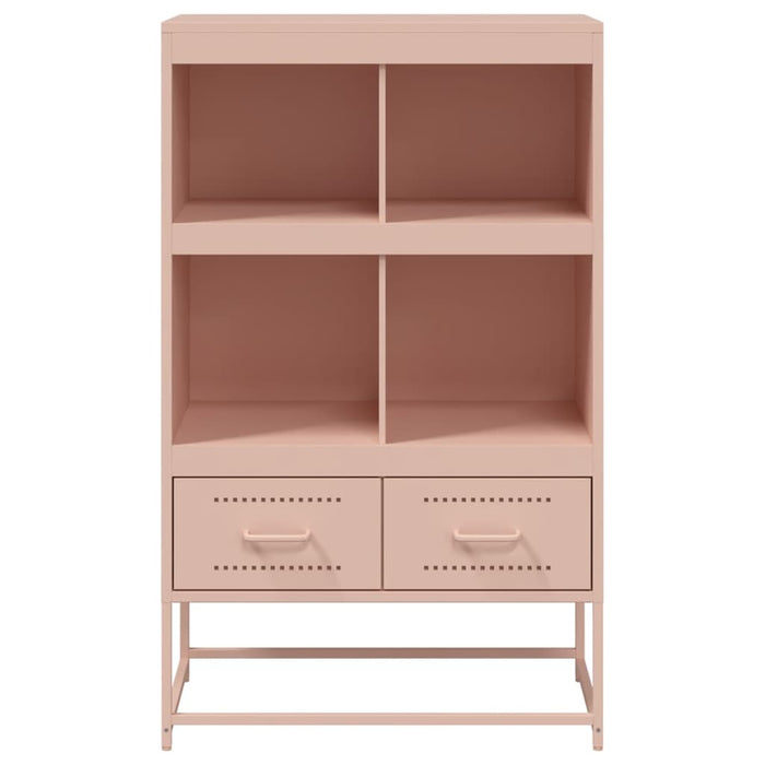 Credenza Rosa 68,5x39x111,5 cm Acciaio Laminato a Freddo 846603