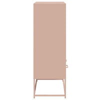 Credenza Rosa 68,5x39x111,5 cm Acciaio Laminato a Freddo 846603