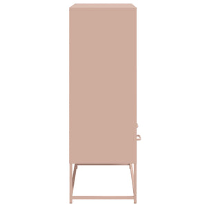 Credenza Rosa 68,5x39x111,5 cm Acciaio Laminato a Freddo 846603