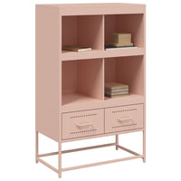 Credenza Rosa 68,5x39x111,5 cm Acciaio Laminato a Freddo 846603