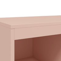 Credenza Rosa 68,5x39x111,5 cm Acciaio Laminato a Freddo 846603