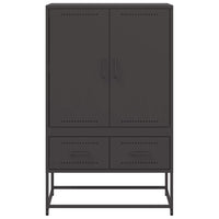 Credenza Nera 68x39x111,5 cm in Acciaio 846608