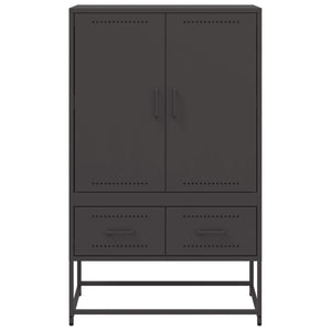 Credenza Nera 68x39x111,5 cm in Acciaio 846608