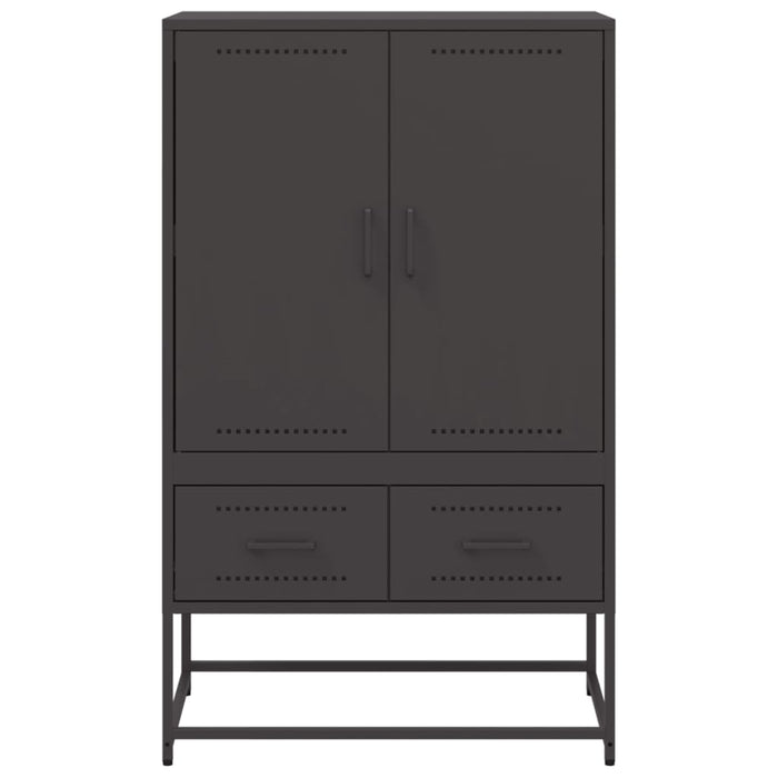 Credenza Nera 68x39x111,5 cm in Acciaio 846608