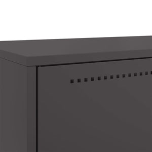 Credenza Nera 68x39x111,5 cm in Acciaio 846608