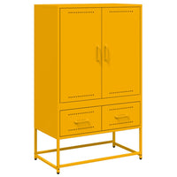 Credenza Giallo Senape 68x39x111,5 cm in Acciaio 846611