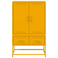 Credenza Giallo Senape 68x39x111,5 cm in Acciaio 846611