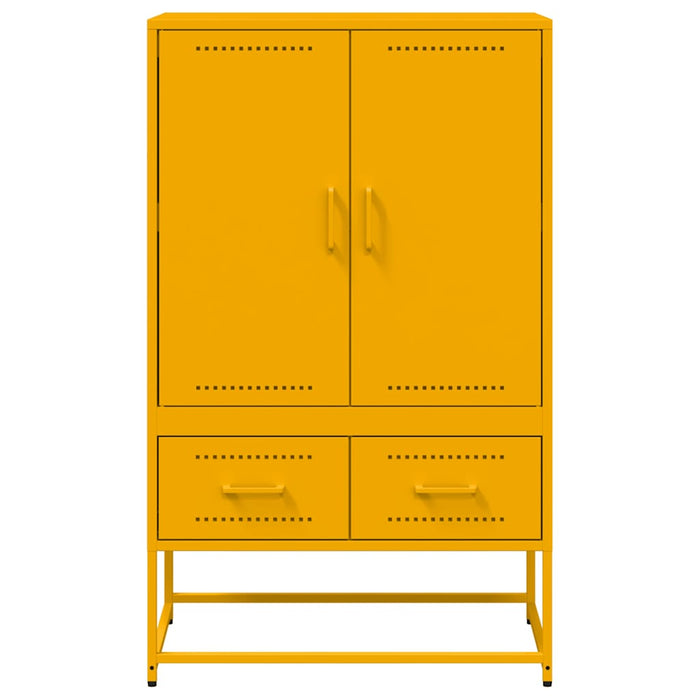 Credenza Giallo Senape 68x39x111,5 cm in Acciaio 846611