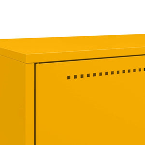 Credenza Giallo Senape 68x39x111,5 cm in Acciaio 846611