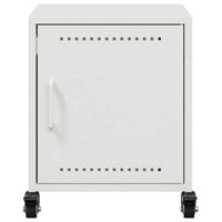 Comodino Bianco 36x39x43,5 cm in Acciaio 846624