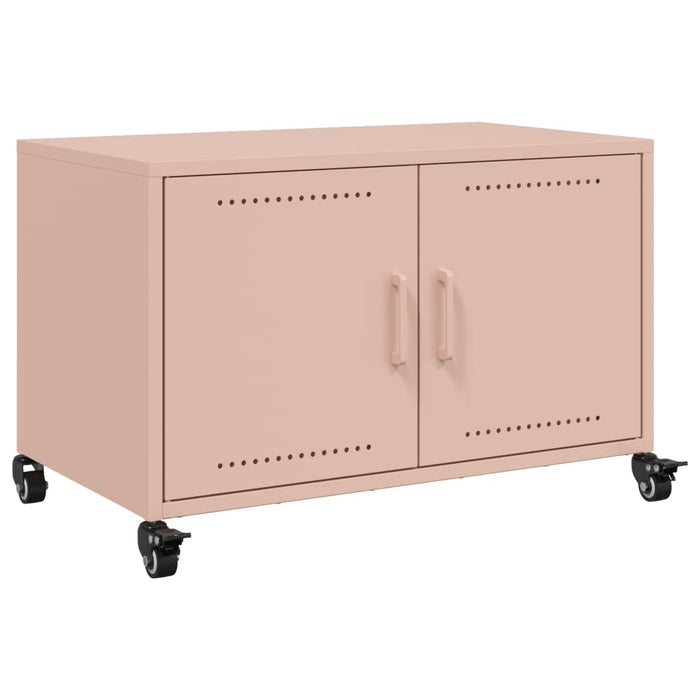 Mobile TV Rosa 68x39x43,5cm in Acciaio Laminato a Freddo 846639