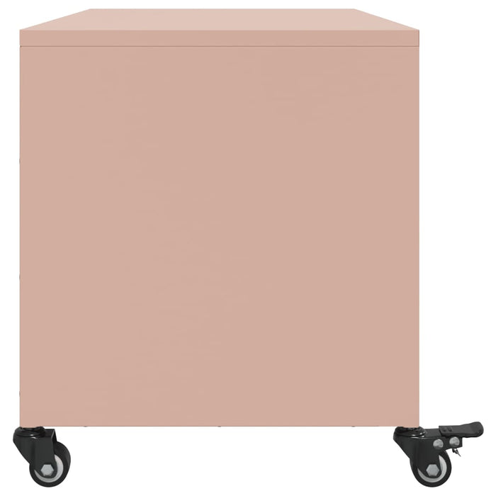 Mobile TV Rosa 68x39x43,5cm in Acciaio Laminato a Freddo 846639