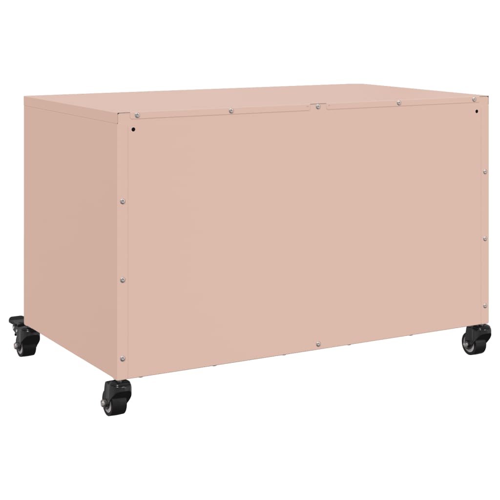 Mobile TV Rosa 68x39x43,5cm in Acciaio Laminato a Freddo 846639