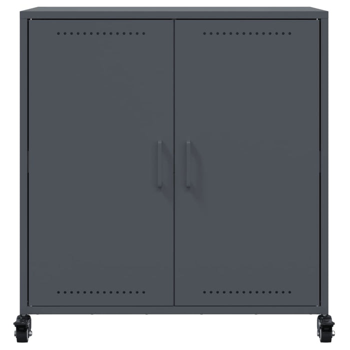 Credenza Antracite 68,5x39x72 cm in Acciaio Laminato a Freddo 846658