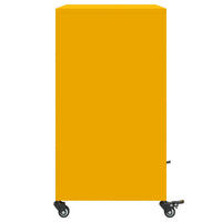 Credenza Giallo Senape 68,5x39x72 cm Acciaio Laminato a Freddo 846659