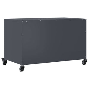 Mobile TV Antracite 68x39x43,5 cm in Acciaio Laminato a Freddo 846670