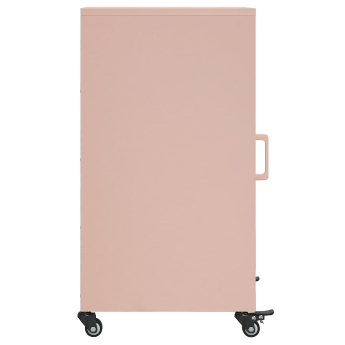 Credenza Rosa 36x39x72 cm in Acciaio Laminato a Freddo 846675