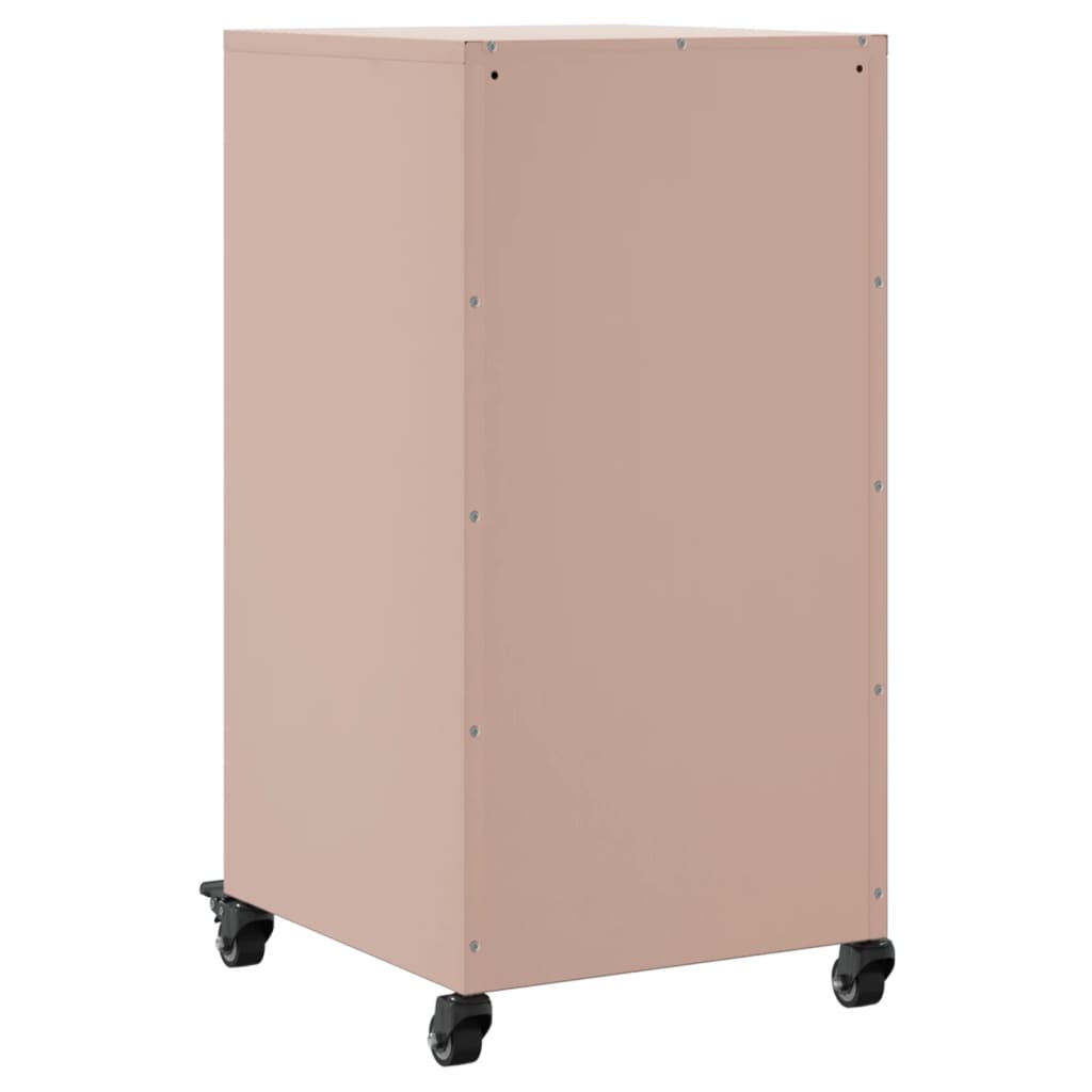 Credenza Rosa 36x39x72 cm in Acciaio Laminato a Freddo 846675