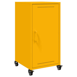 Credenza Giallo Antracite 36x39x72 cm Acciaio Laminato a Freddo 846677