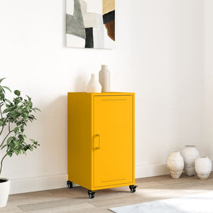 Credenza Giallo Antracite 36x39x72 cm Acciaio Laminato a Freddo 846677