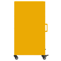 Credenza Giallo Antracite 36x39x72 cm Acciaio Laminato a Freddo 846677