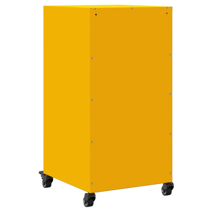 Credenza Giallo Antracite 36x39x72 cm Acciaio Laminato a Freddo 846677