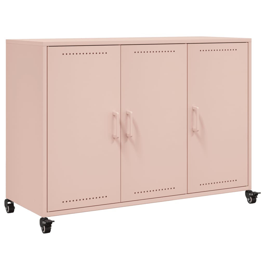 Credenza Rosa 100,5x39x72 cm in Acciaio 846681