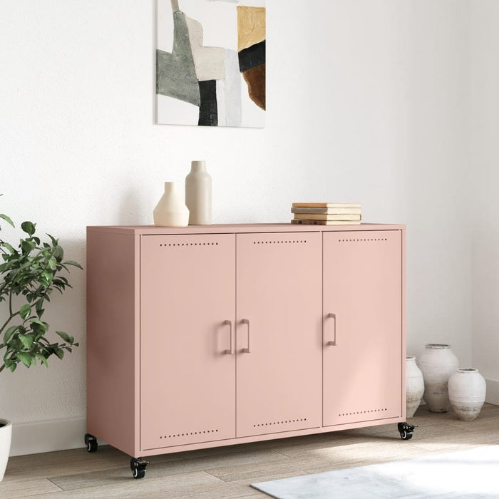 Credenza Rosa 100,5x39x72 cm in Acciaio 846681