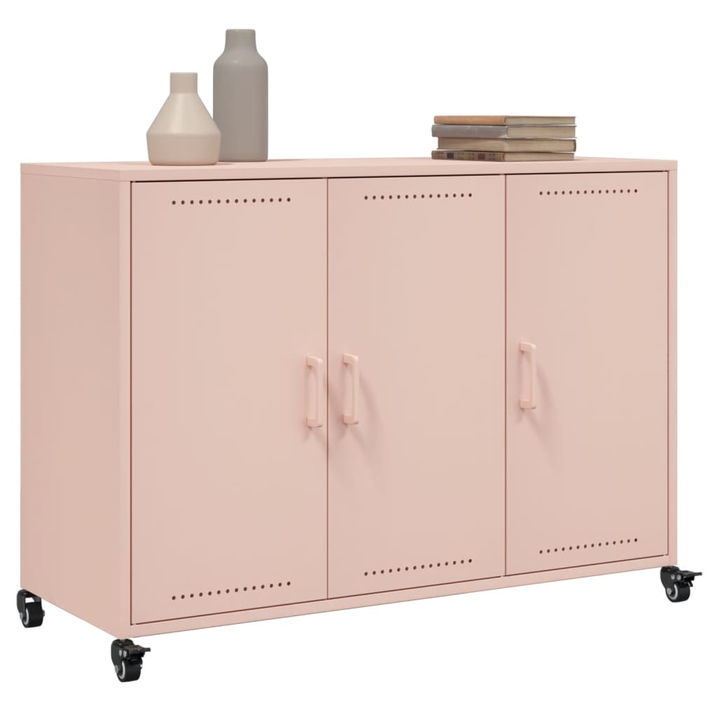 Credenza Rosa 100,5x39x72 cm in Acciaio 846681