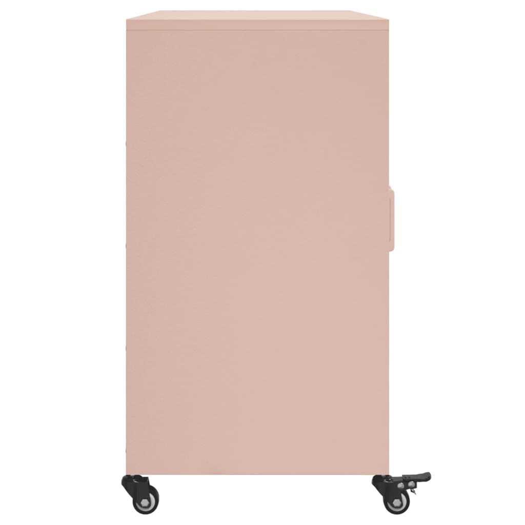 Credenza Rosa 100,5x39x72 cm in Acciaio 846681