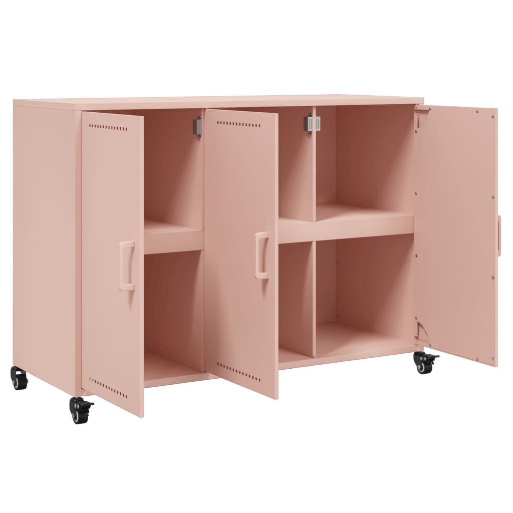 Credenza Rosa 100,5x39x72 cm in Acciaio 846681