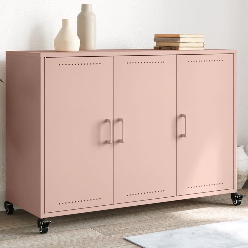 Credenza Rosa 100,5x39x72 cm in Acciaio 846681