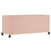 Mobile TV Rosa 100,5x39x43,5 cm in Acciaio Laminato a Freddo 846693