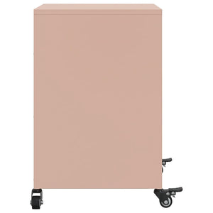 Comodini 2 pz Rosa 36x39x59 cm in Acciaio 846719