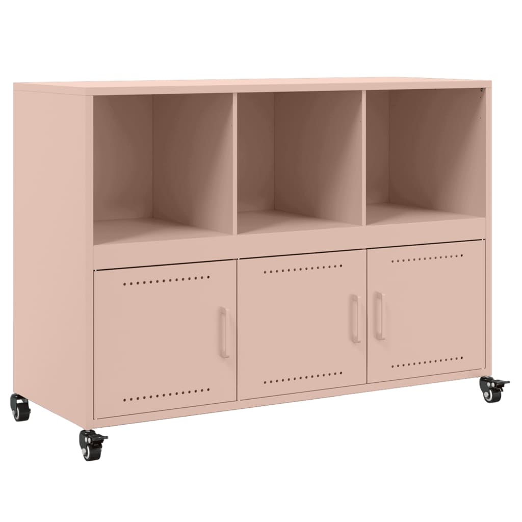 Credenza Rosa 100,5x39x72 cm in Acciaio Laminato a Freddo 846735