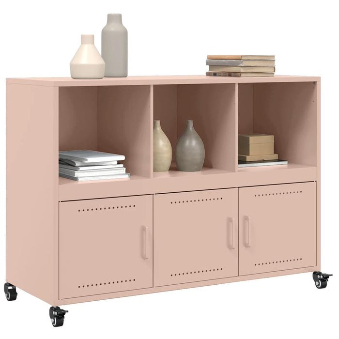 Credenza Rosa 100,5x39x72 cm in Acciaio Laminato a Freddo 846735