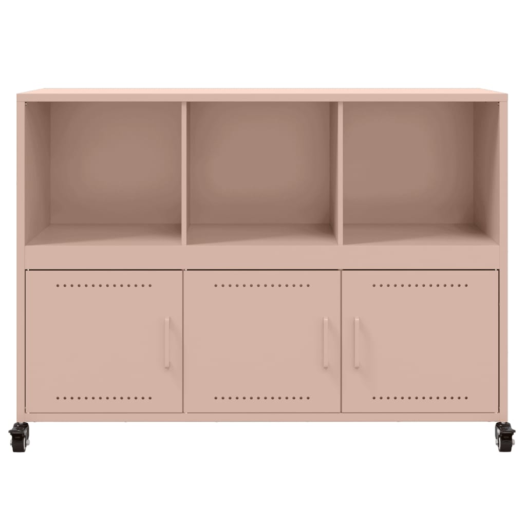 Credenza Rosa 100,5x39x72 cm in Acciaio Laminato a Freddo 846735