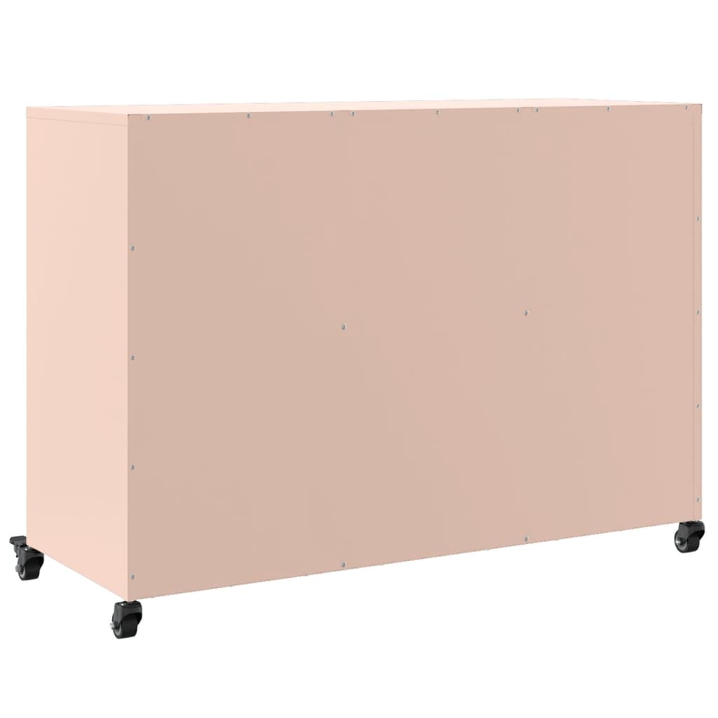 Credenza Rosa 100,5x39x72 cm in Acciaio Laminato a Freddo 846735