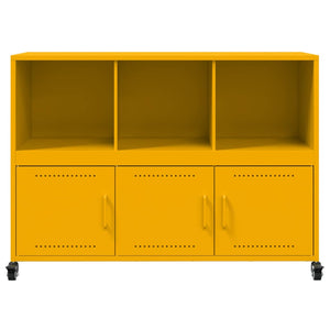 Credenza Giallo Senape 100,5x39x72 cm Acciaio Laminato a Freddo 846737