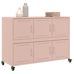 Credenza Rosa 100,5x39x72 cm in Acciaio Laminato a Freddo 846741