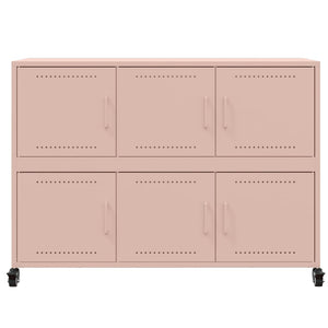 Credenza Rosa 100,5x39x72 cm in Acciaio Laminato a Freddo 846741