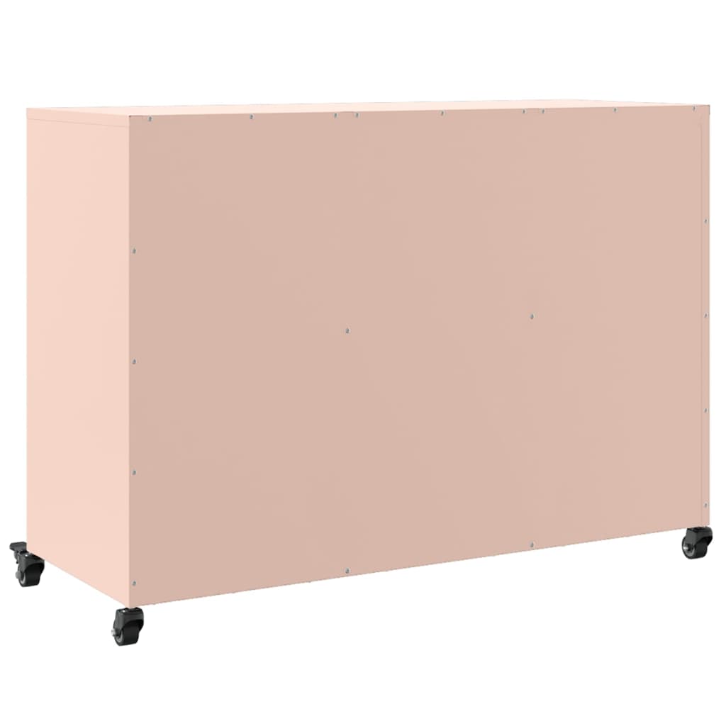 Credenza Rosa 100,5x39x72 cm in Acciaio Laminato a Freddo 846741